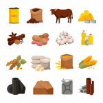 various-commodities-flat-icons-set-with-food-products-materials_1284-8988